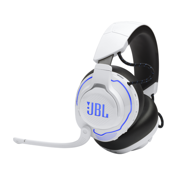 JBL Quantum 910P Console Wireless - White - Wireless over-ear console gaming headset with head tracking-enhanced, Active Noise Cancelling and Bluetooth - Hero image number null